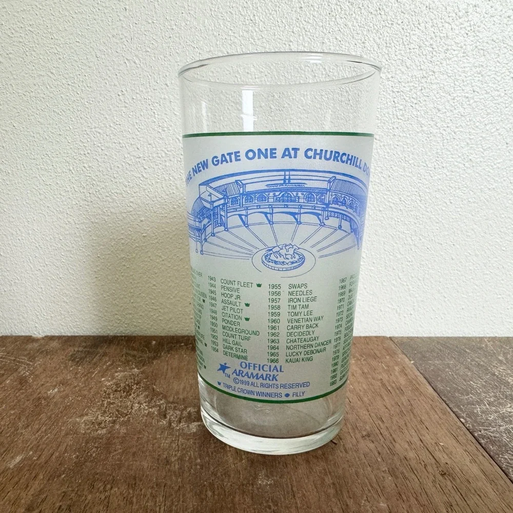 2000 Kentucky Derby Churchill Downs Horse Race Collectible‎ Mint Julep Glass